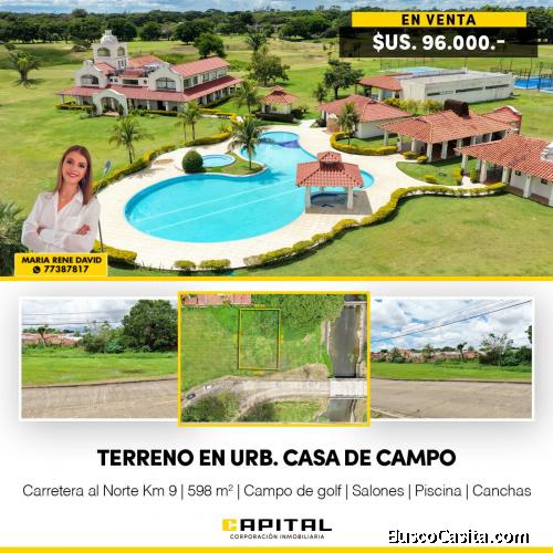 TERRENO EN VENTA EN URBANIZACION CASA DE CAMPO