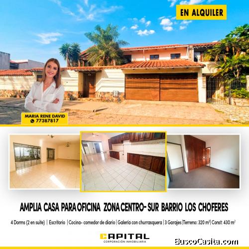 CASA EN ALQUILER IDEAL PARA EMPRESAS – ZONA CENTRO SUR