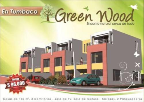 GREEN WOOD LINDAS CASAS POR ESTRENAR EN CONJUNTO CERRADO EN TUMBACO 