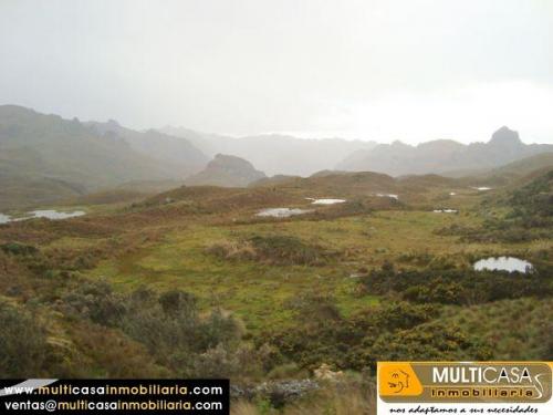 MULTICASA INMOBILIARIA VENDE TERRENO DE 250 HECTAREAS EN $12000 EN EL CAJAS CUENCA – ECUADOR