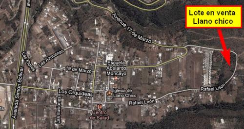  Lote en venta  Llano Chico