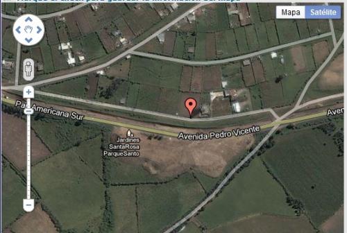 2 terrenos de 1000 m2 c/u. Panamericana Sur Km. 3, Santa Rosa de Uyumbicho, frente al Camposanto 