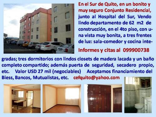Vendo lindo Departamento junto a Hospital del Sur