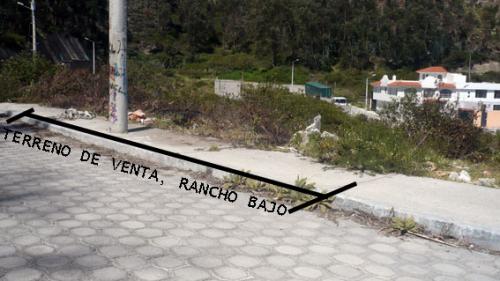 TERRENO RANCHO BAJO, SECTOR COTOCOLLAO, 215M2 $26.000 INFORMES: 2353-232, 0997-592747