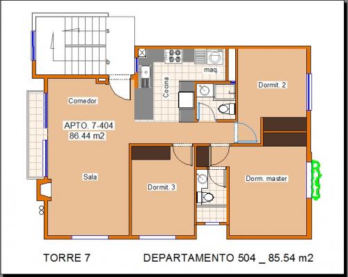 Comienza una nueva vida en un departamento de 3 dormitorios de 84m2 en el Conjunto Residencial Florencia