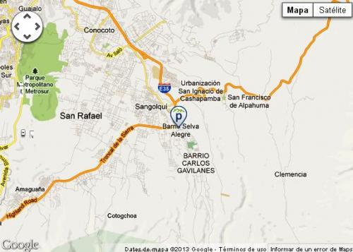 VENDO TERRENO  A DESNIVEL   SANGOLQUI  SECTOR SELVA ALEGRE 