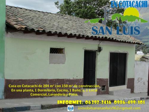 CASA DE VENTA EN COTACACHI