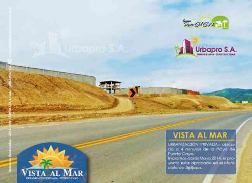 Urbanizacion Privada Terrenos En Puerto Cayo desde 135m2 por solo $150 mensual