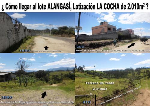 Terreno Lotización La Cocha, parroquia La Merced 2010m2 $26.000 2353232,0997592747