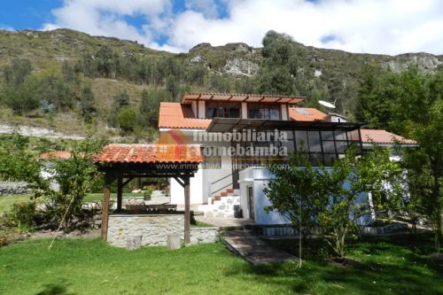 LINDA QUINTA AMOBLADA, CON HERMOSO PAISAJE DE VENTA EN GUABIZHUN