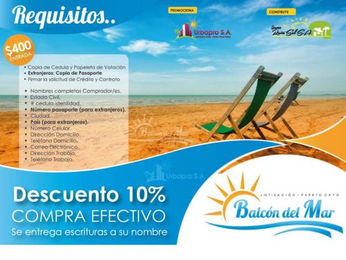 GRAN OFERTA DE LOTES EN PLENA RUTA DEL SPONDYLUS