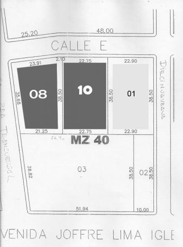 EXCELENTES TERRENOS DE 870 m2 CADA UNO EN LA VIA BELLAVISTA 
