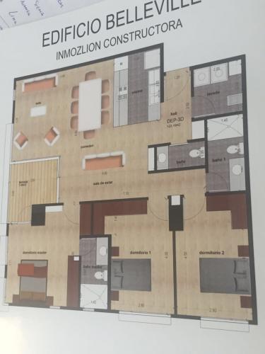 En construcción departamento de tres dormitorios Bosmediano