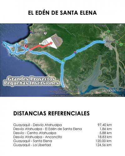 VENDO terrenos en Santa Elena, 1000 m2, excelente plusvalía, sector en desarrollo turístico