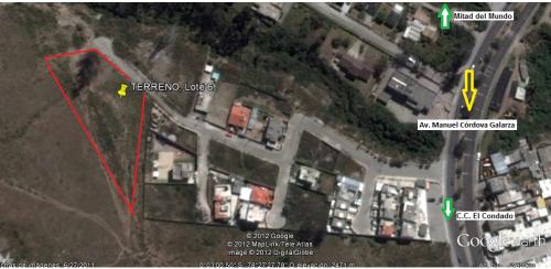 Terreno en Pomasqui 2600 m2