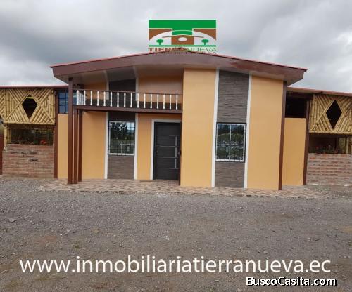  EN VENTA HERMOSA QUINTA AMOBLADA EN OLMEDO - CAYAMBE 