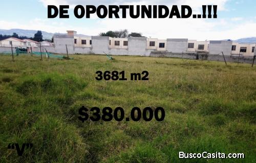 ESPECTACULAR TERRENO DE 3681 m2 IDEAL PARA CONJUNTO HABITACIONAL EN 380.000 PRECIO DE OPORTUNIDAD