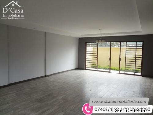Casa de venta - Chaullabamba, 3 dormitorios, 2 garajes, jardín / 0998694960