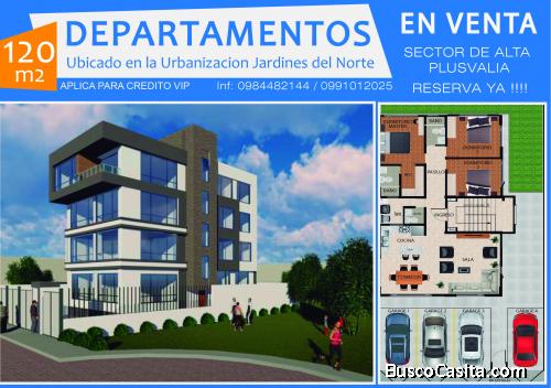 SE VENDE DEPARTAMENTOS CON ACABADOS DE PRIMERA EN LA MEJOR ZONA DE RIOBAMBA
