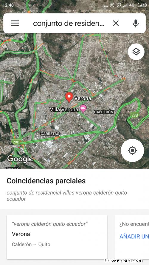 Alquiler de casa adosada en conjunto villa Verona Calderón