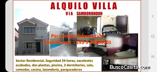 Alquilo Casa con piscina Ciudad Celeste La Cristalina