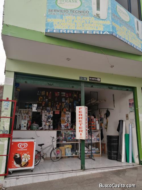 Vendo ferretería en la mitad del mundo 