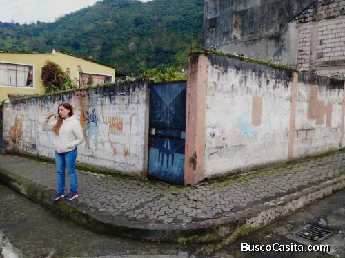 VENTA TERRENO ESQ. EN BAÑOS DE AMBATO 144 MTS IDEAL PARA PROYECTO TURISTICO