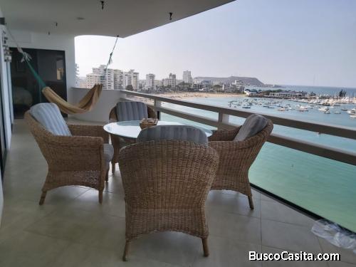 EN VENTA DEPARTAMENTO REMODELADO EN EDIFICIO FRENTE AL MAR