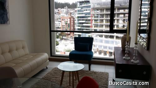 SUITE COMPLETAMENTE AMOBLADA EN ARRIENDO. EDIFICIO ATELIER. PISO 15