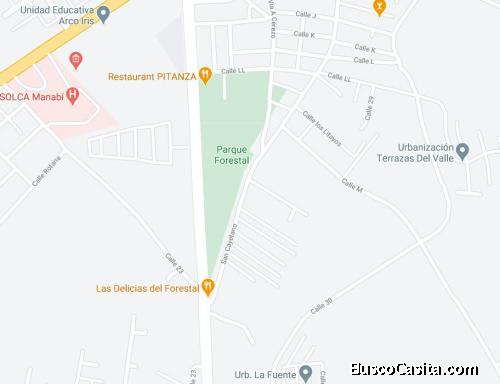 SE VENDE TERRENO ZONA NORTE PORTOVIEJO - CERCA DEL PARQUE FORESTAL.