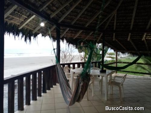 Vendo dos propiedades, al borde del mar. En la playa con bosque de manglares. Paraiso tropical.