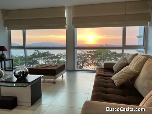 ALQUILER DE APARTAMENTO AMOBLADO 3 DORMITORIOS VIA SAMBORONDON 