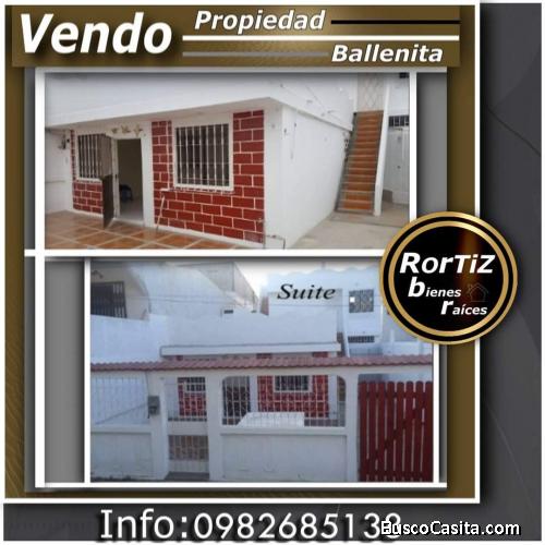 Vendo casa de playa en Ballenita, Santa Elena 