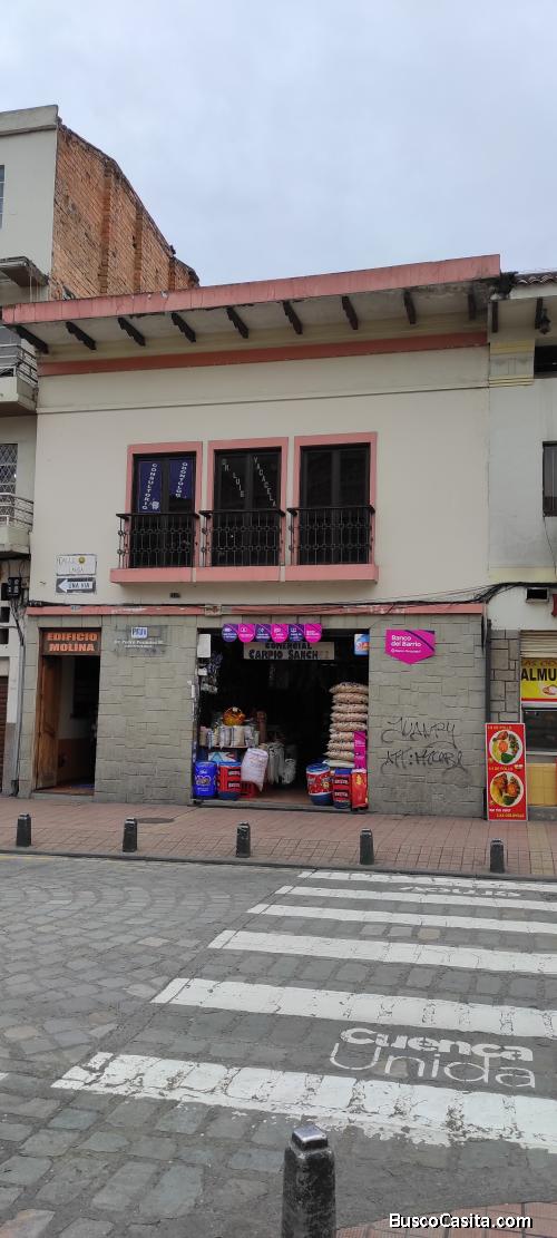 Venta de edificio rentero en el centro de cuenca frente a mercado 10 de agosto