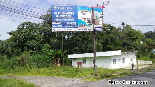 TERRENO  413 m2 EN LOTIZACIÓN BOMBOLI-SANTO DOMINGO