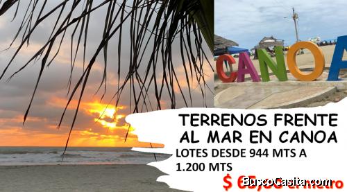 Terrenos frente al mar en Canoa