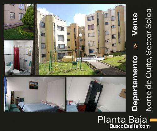  CÓMODO DEPARTAMENTO DE VENTA SECTOR SOLCA