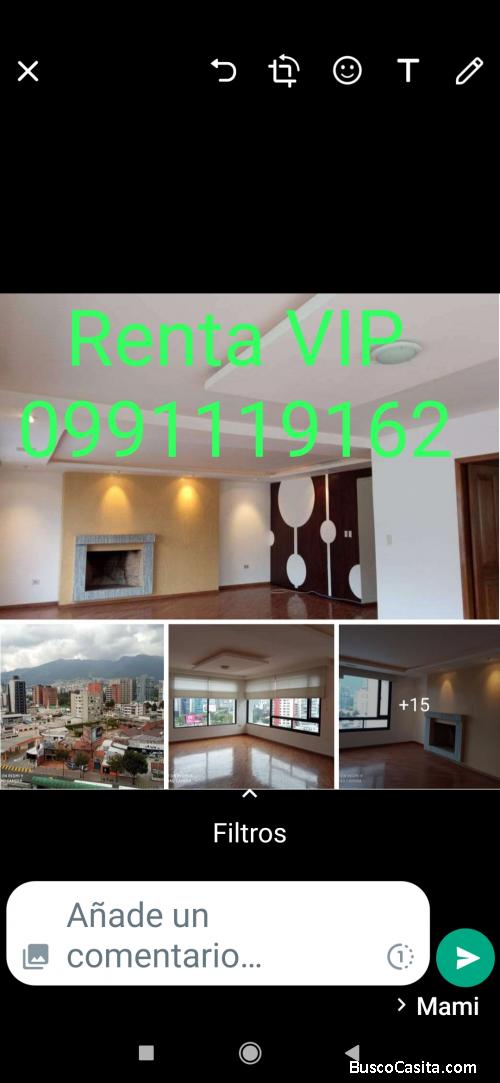 RENTA HERMOSO DEPARTAMENTO ELEGANTE VIP sector Norte QUITO