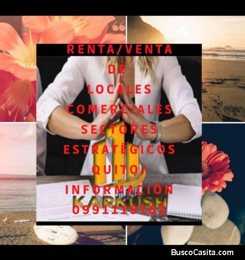 SERVICIOS INMOBILIARIOS / QUITO a Nivel Nacional/ casas/ locales vários