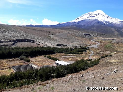 Propiedad excelente para turismo, 26 ha. con todos los servicios básicos, al pie del Chimborazo
