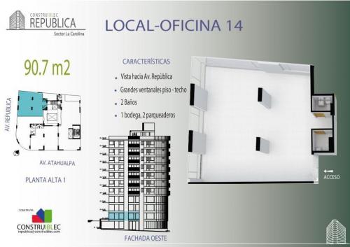 Amplia oficina por estrenar en el Centro norte de Quito