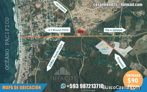 VENTA DE TERRENOS EN URBANIZACIÓN PRIVADA OLINAS DEL MAR, CREDITO DIRECTO-SIN GARANTE; 0987213710