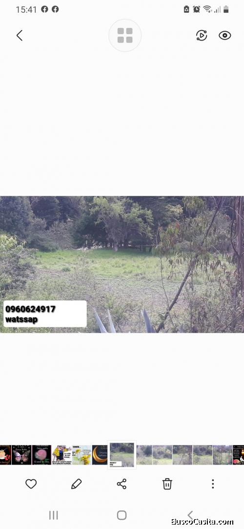 Vendo bonito terreno en Cuenca vía a Jadan. 