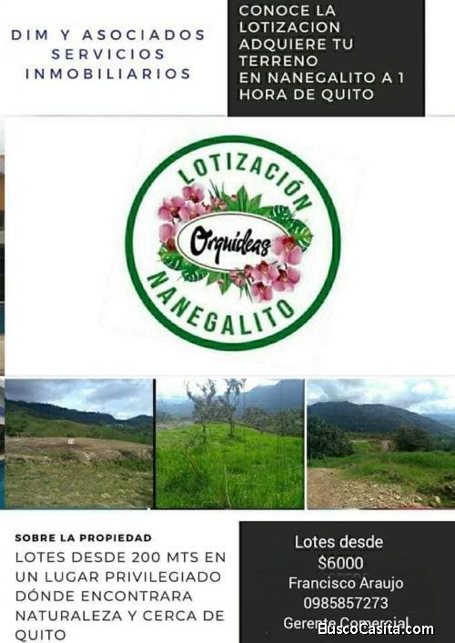 *TERRENOS EN VENTA NANEGALITO ECUADOR*