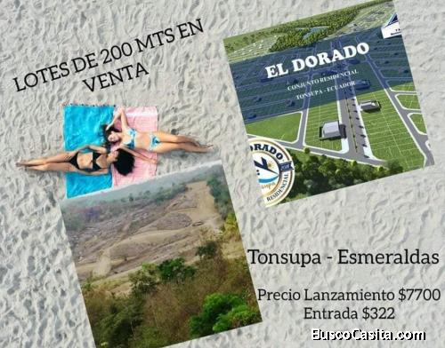 *TERRENOS EN VENTA TONSUPA ESMERALDA ECUADOR*