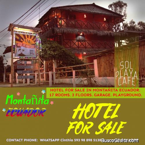 VENTA Hotel/Hostal en la PLAYA de MONTAÑITA