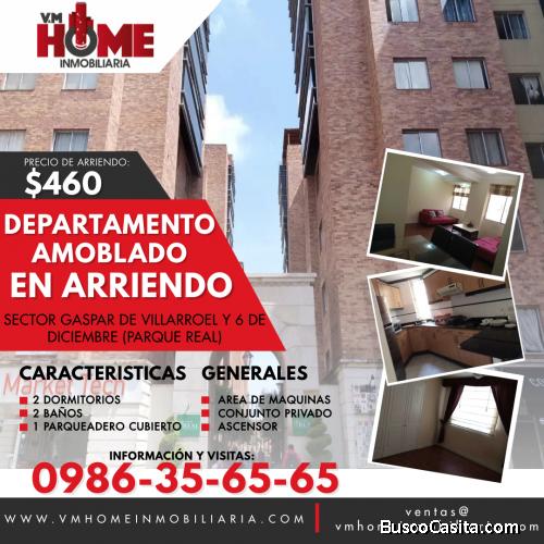 DEPARTAMENTO AMOBLADO EN ARRIENDO SECTOR – GASPAR DE VILLARROEL