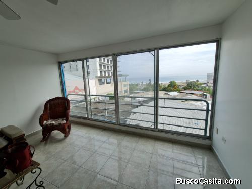 Suite amoblada wn manta frente a la playa el murcielago y a un costado del amll el pacifico 