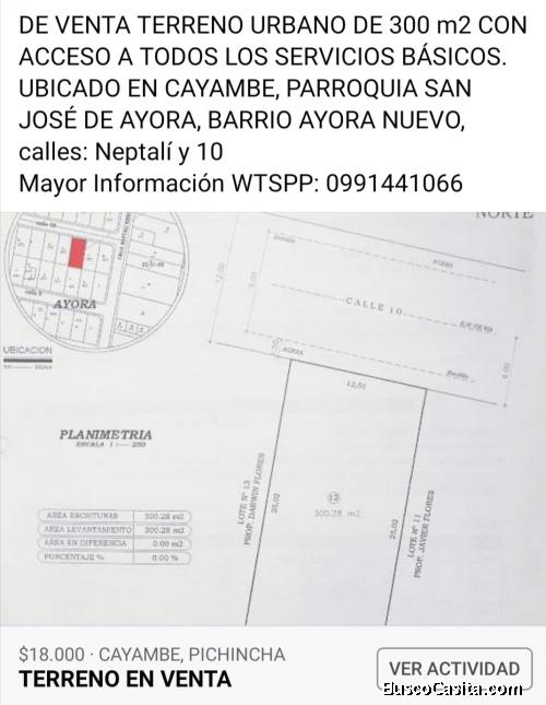 Hermoso terreno Urbano 