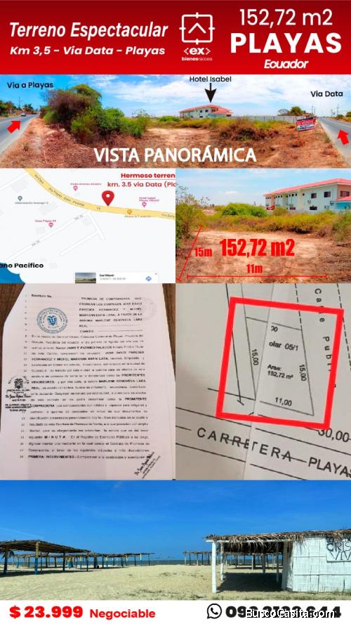 Hermoso Terreno en Playas